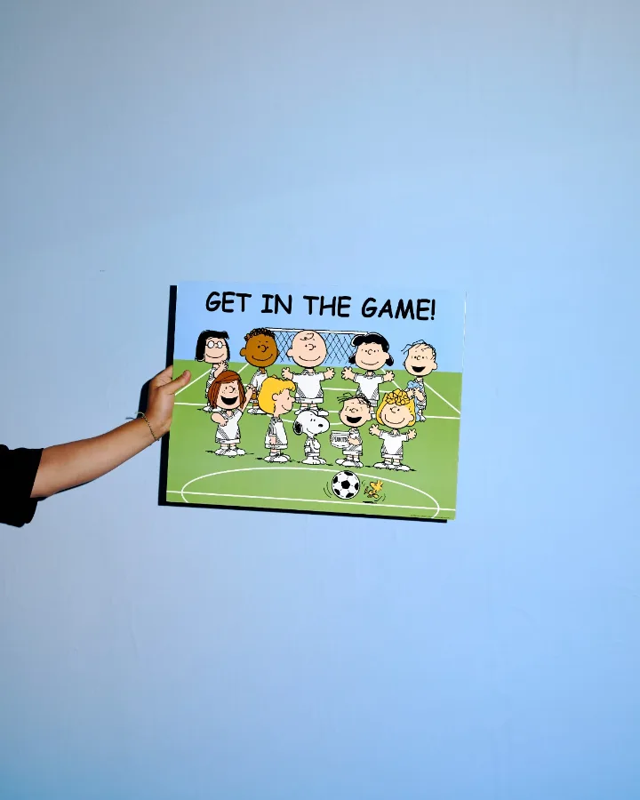 「Get In The Game」ピーナッツ・ポスター